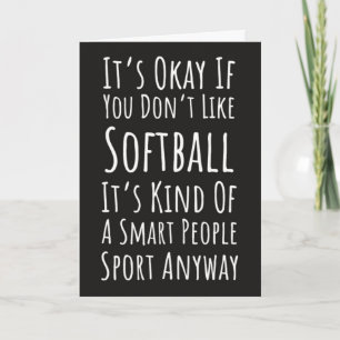 Funny Softball Cards Sportteam Spieler Catcher Karte