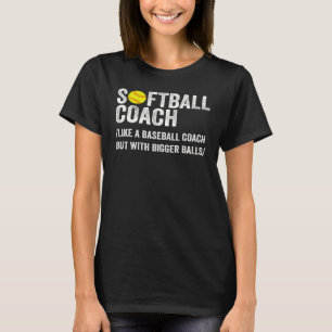 Funny Softball Coach Definition Vater & Mama Baseb T-Shirt