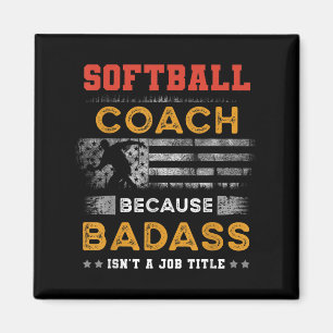 Funny Softball Coach Geschenk für Männer, Bad Soft Magnet