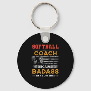 Funny Softball Coach Geschenk für Männer, Bad Soft Schlüsselanhänger
