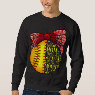 Funny Softball Geschenk Mama Frauen Pitcher Fangmä Sweatshirt