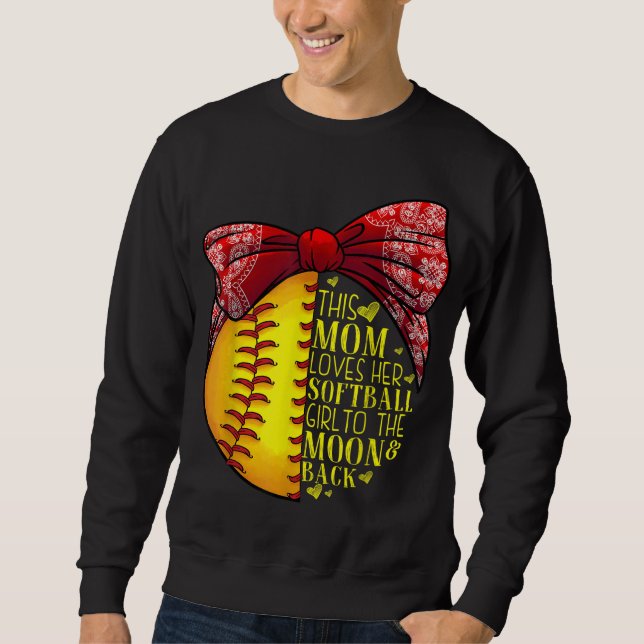 Funny Softball Geschenk Mama Frauen Pitcher Fangmä Sweatshirt (Vorderseite)