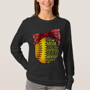Funny Softball Geschenk Mama Frauen Pitcher Fangmä T-Shirt