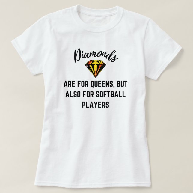 Funny Softball Lover Zitat | Softball-Redewendunge T-Shirt (Design vorne)