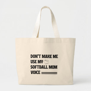 Funny Softball Mutter Mütter Tagesgeschenk für Mam Jumbo Stoffbeutel