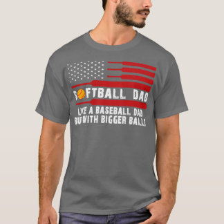 Funny Softball Papa für Väter Tag von Tochter bis T-Shirt