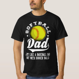 Funny Softball Vater T-Shirt
