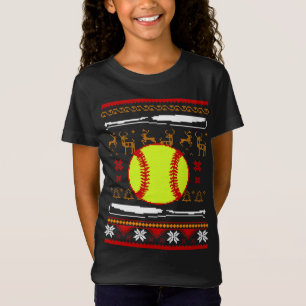 Funny Softball Weihnachtsgeschenk T-Shirt