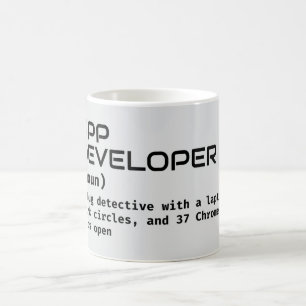 Funny Software Developer Definition Geschenk Kaffeetasse