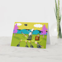 Funny Soldat Gratulationen Karte