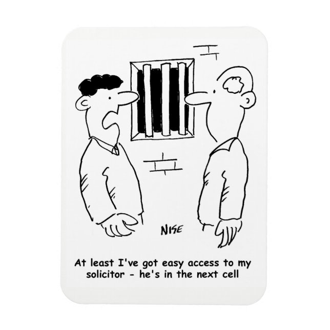 Funny Solicitor oder Rechtsberuf Magnet (Vertikal)