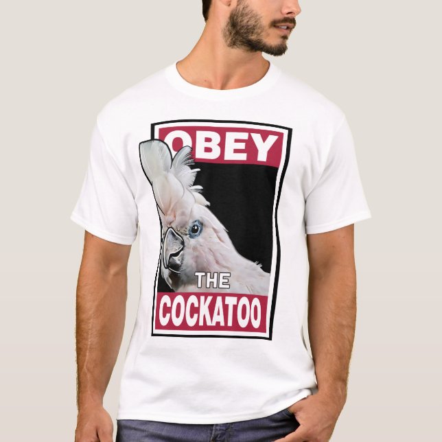 Funny Solomons Cockatoo - Vogelkunst T-Shirt (Vorderseite)