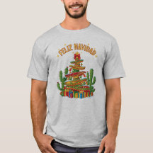 Funny Sombrero Stack Christmas Tree Feliz Navidad