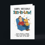 Funny Son-in-Law Card - Hundes Siegel der Genehmig Dankeskarte<br><div class="desc">Über der Familie zu gewinnen ist eine Sache - über dem Hund zu gewinnen? Das ist jetzt wirklich Zustimmung. Diese lustige Schwiegerkarte enthält einen Cartoon,  der mit seinem Lieblingsschwiegersohn aufgerollt ist. Es ist das ultimative sarkastische Siegel der Akzeptanz,  perfekt zum Geburtstag oder einfach nur zum Spaß.</div>