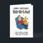 Funny Son-in-Law Card - Hundes Siegel der Genehmig Dankeskarte<br><div class="desc">Über der Familie zu gewinnen ist eine Sache - über dem Hund zu gewinnen? Das ist jetzt wirklich Zustimmung. Diese lustige Schwiegerkarte enthält einen Cartoon,  der mit seinem Lieblingsschwiegersohn aufgerollt ist. Es ist das ultimative sarkastische Siegel der Akzeptanz,  perfekt zum Geburtstag oder einfach nur zum Spaß.</div>