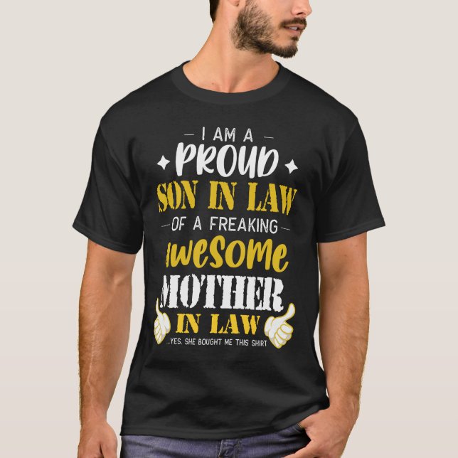 Funny Son in Law Gift T-Shirt (Vorderseite)