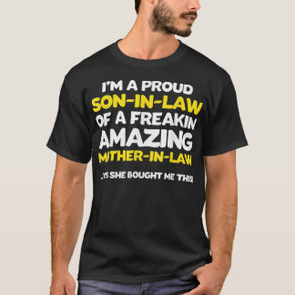 Funny Son Law Fathers Day Gift von Mutter in T-Shirt