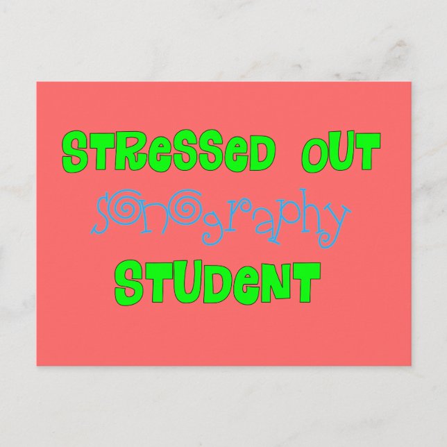 Funny Songraphy Student Geschenke Postkarte (Vorderseite)