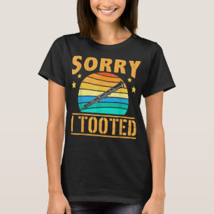 Funny Sorry, dass ich Tooted Klarinettenmusiker Cl T-Shirt