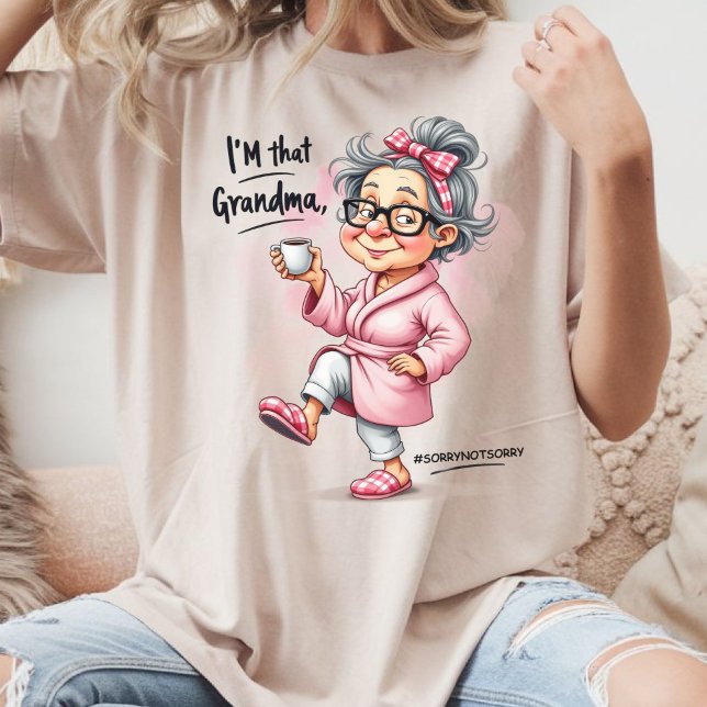 Funny Sorry not Sorry Oma Tri-Blend Shirt (Von Creator hochgeladen)