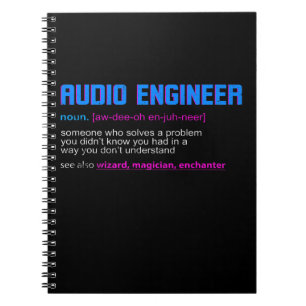 Funny Sound Engineer Audio Engineer Notizblock