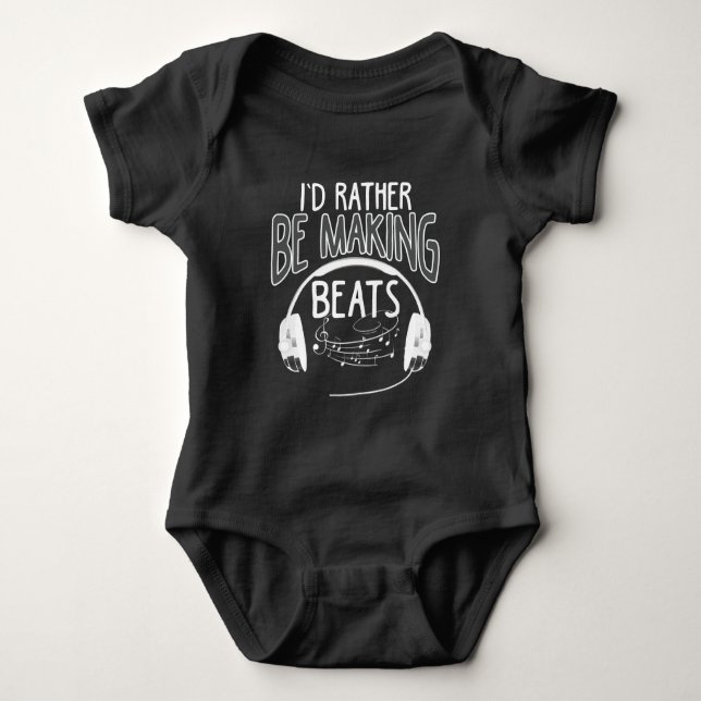 Funny Sound Typ Audio Technician Sound Engineer Baby Strampler (Vorderseite)