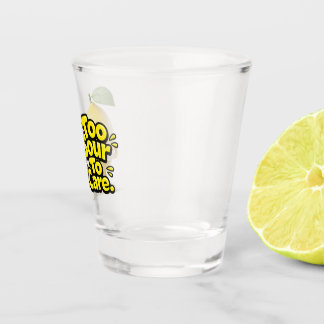 Funny Sour Lemon Glass Cup | Cute Angry Lemon Juic Schnapsglas