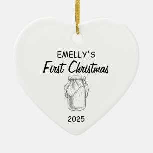 Funny Sourdough Name Christmas, Sourdough Keramik Ornament