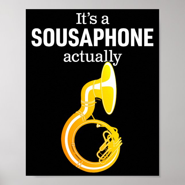 Funny Sousaphone Humor For Proud Sousaphonist Marc Poster (Vorne)