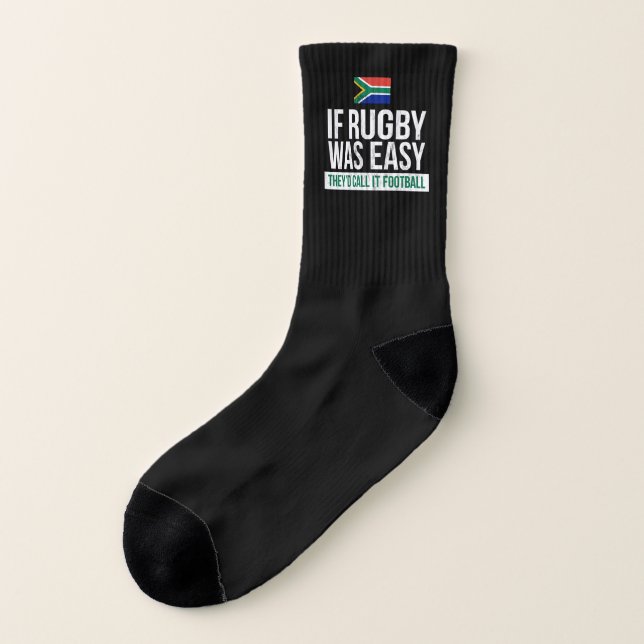 Funny South Africa Rugby Rugby Socken (Links - Außen)
