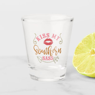 Funny Southern Design Klick meine Südschweife Schnapsglas