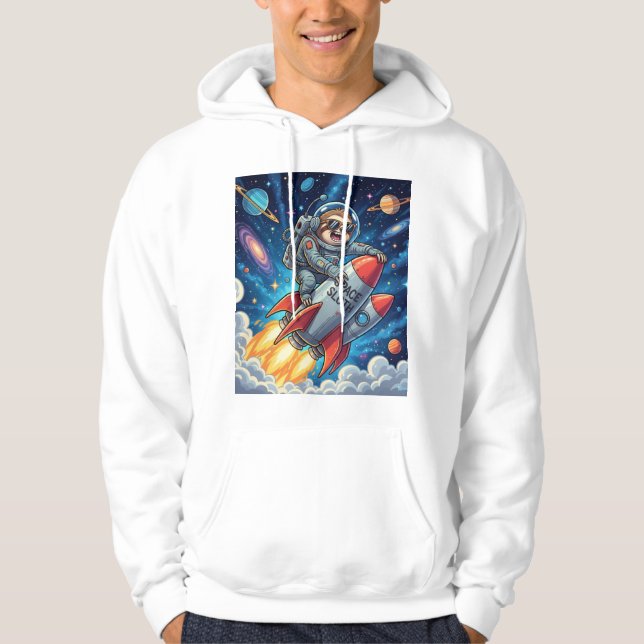 Funny Space Adventure T-Shirt für Dreamer und Tier Hoodie (Vorderseite)