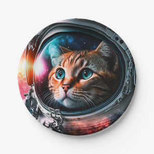 Funny Space Cat Astronaut Kitty Galaxy Universe Pappteller