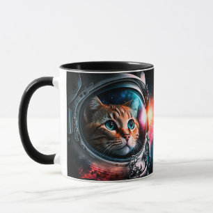 Funny Space Cat Astronaut Kitty Galaxy Universe Tasse