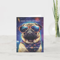 Funny Space Mops mit Sonnenbrille Custom Geburtsta
