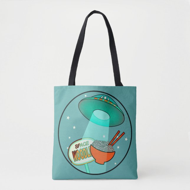 Funny Space Noodles Tote Bag (Vorderseite)