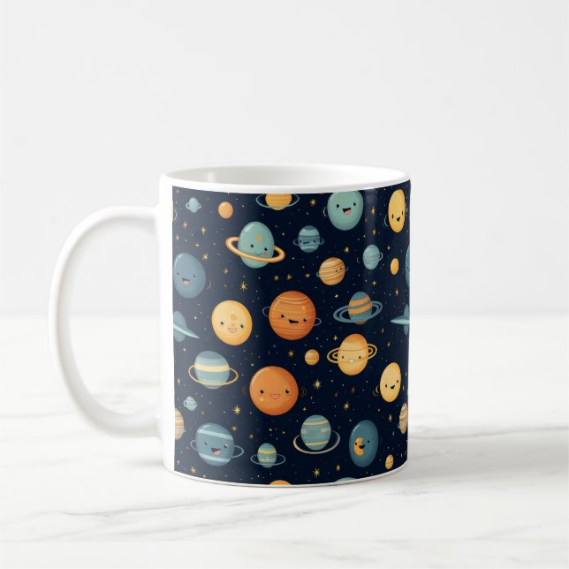 Funny Space Pattern Kaffeetasse (Links)
