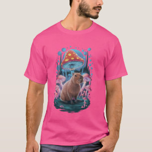 Funny Space Pilz Capybara T-Shirt