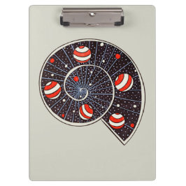 Funny Space Spiral Galaxy Kinder Klemmbrett