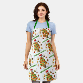 Funny Spaghetti Weihnachtsbaum Delizioso Natale! Schürze