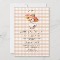 Funny Spanish Gingham Baby Dusche