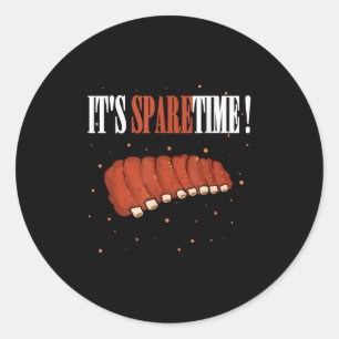 Funny Sparetime Grillen Grillen Sparerik Runder Aufkleber
