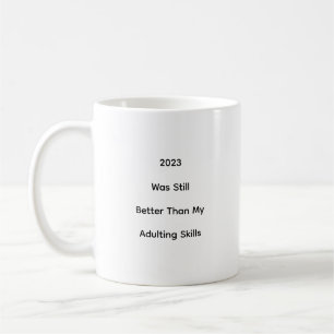 Funny Spaß 2023 New Years Joke Kaffeetasse