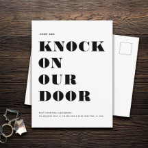 Funny Spaß Neue Adresse Einfache Minimalistische B