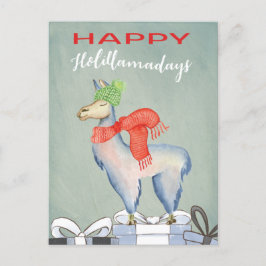 Funny Spaß Niedlich Llama Urlaub Postkarte