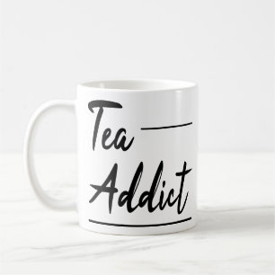 Funny Spaß Tee Zitate Geschenk: Tea Addict Kaffeetasse