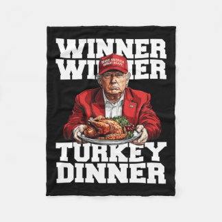Funny Spaß Trump Gewinner Türkei Abendessen als Fleecedecke