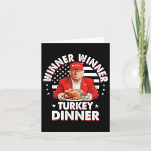 Funny Spaß Trump Gewinner Türkei Abendessen als Karte