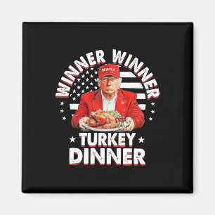 Funny Spaß Trump Gewinner Türkei Abendessen als Magnet