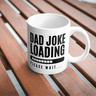 Funny Spaß Vater Joading Bitte warten Kaffeetasse